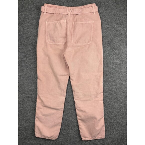 Veronica Beard Jeans Womens 29 Pink Rinley Cropped High Rise Button Fly Made USA - Picture 8 of 9